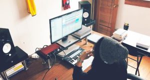A bedroom music producer