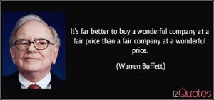 Warren Buffett on trusted names