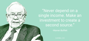 Warren Buffett on not relying on a single source of income