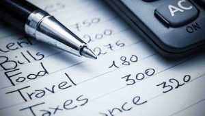 A budget list